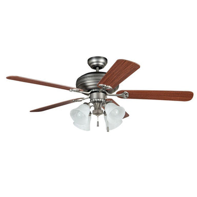 Craftmade - BFT52AN5C - 52" Ceiling Fan with Blades Included - Beaufort - Antique Nickel