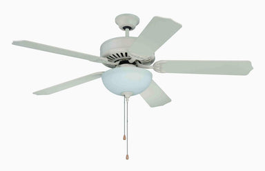 Craftmade - C201AW - 52" Ceiling Fan - Blades Sold Separately - Pro Builder 201 - Antique White