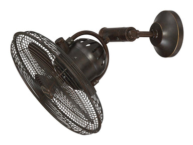 Craftmade - BW414AG3 - 14" Cage Wall Fan w/Adjustable Arm - Bellows IV - Aged Bronze Textured