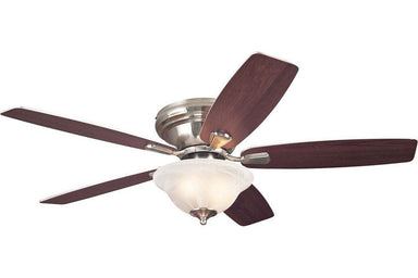 Westinghouse 7247600 52" Sumter in Brushed Nickel with Reversible Beech and Weathered Maple Blades Indoor Rated Ceiling Fan