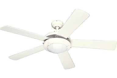 Westinghouse 7801765 52" Comet in White with Reversible White and White Washed Pine Blades Indoor Rated Ceiling Fan