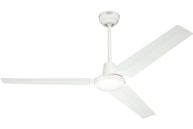 Westinghouse 7812700 56" Industrial in White with White Steel Blades Indoor Rated Ceiling Fan