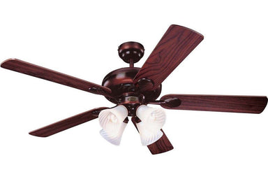 Westinghouse 7856865 52" Swirl in Rustic Bronze with Reversible Mahogany and Rich Walnut Blades Indoor Rated Ceiling Fan