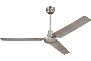Westinghouse 7861400 56" Industrial in Brushed Nickel with Brushed Nickel Steel Blades Indoor Rated Ceiling Fan