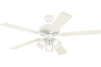 Westinghouse 7862765 52" Vintage in White with Reversible White and White Washed Pine Blades Indoor Rated Ceiling Fan