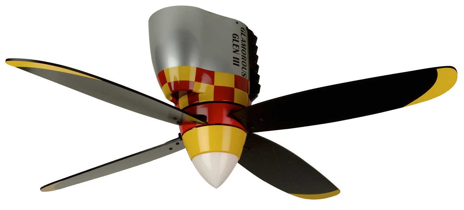 Craftmade WarPlanes WB448GG4 48" Ceiling Fan with Blades Included in Glamorous Glen