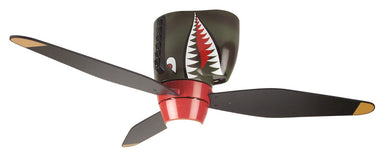 Craftmade WarPlanes WB348TS3 48" Ceiling Fan with Blades Included in Tiger Shark