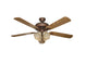 Craftmade - PD52ABZ5C4 - 52" Ceiling Fan with Blades Included - Piedmont - Aged Bronze