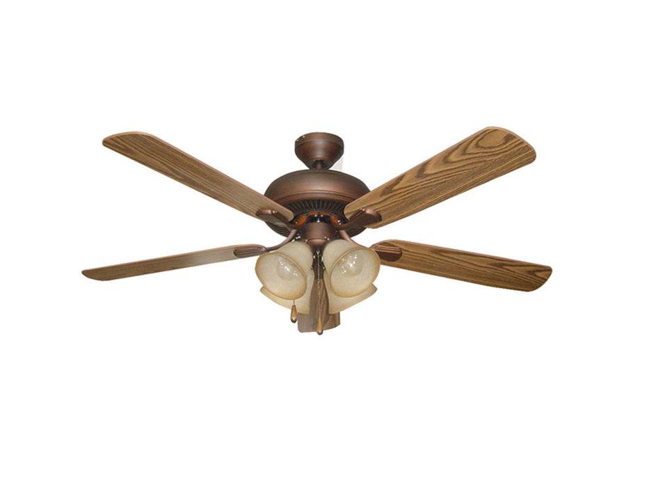 Craftmade - PD52ABZ5C4 - 52" Ceiling Fan with Blades Included - Piedmont - Aged Bronze