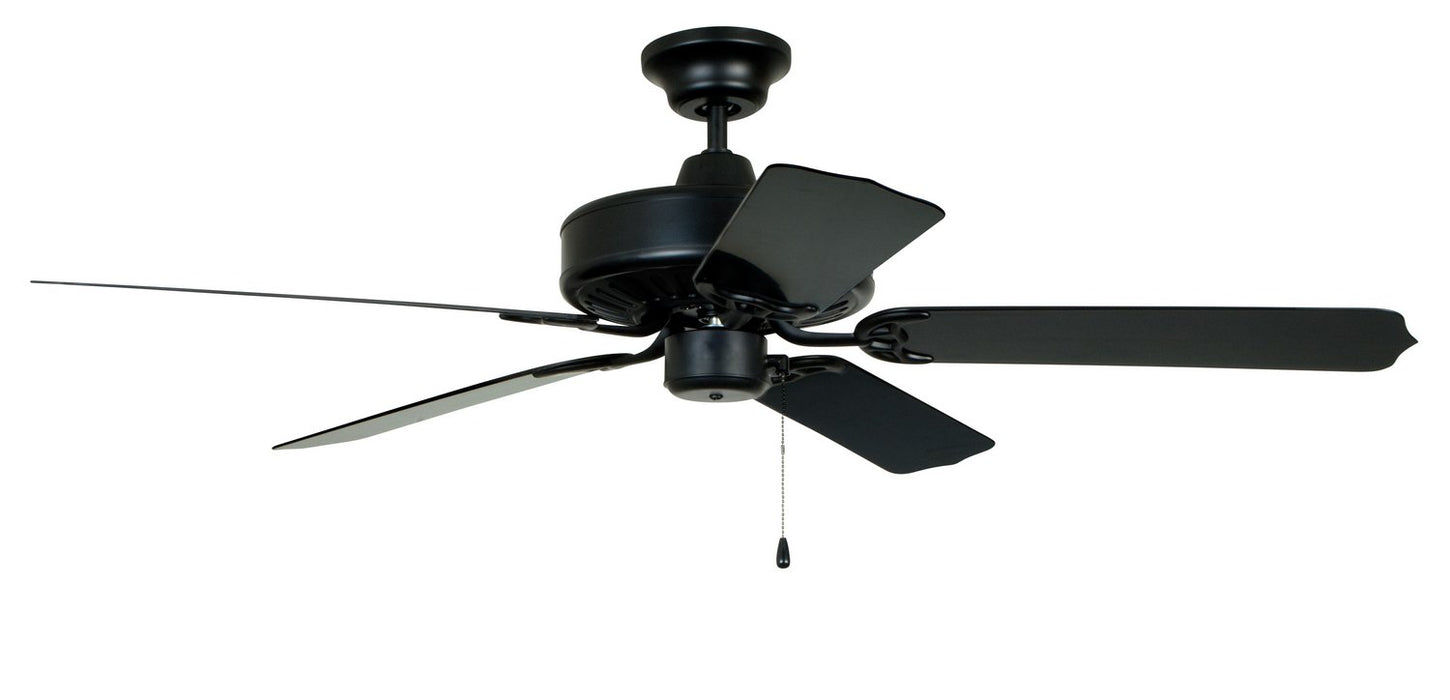 Craftmade END52MBK5P 52" Ceiling Fan with Blades Included - Cove Harbor in Matte Black