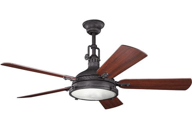 Kichler - 300018DBK - 56``Ceiling Fan - Hatteras Bay - Distressed Black