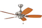 Kichler - 300107NI - 44``Ceiling Fan - Canfield - Brushed Nickel