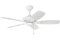 Kichler - 300107WH - 44``Ceiling Fan - Canfield - White