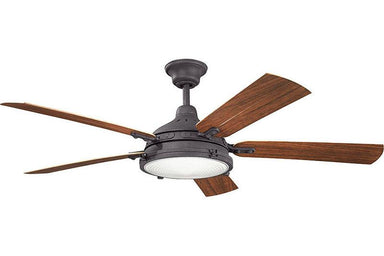 Kichler - 310117DBK - 60``Ceiling Fan - Hatteras Bay Patio - Distressed Black