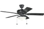 Kichler - 339516SBK - 52``Ceiling Fan - Renew Select Patio - Satin Black