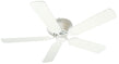 Craftmade - K10687 - 52" Ceiling Fan Motor with Blades Included - Pro Contemporary Flushmount - White
