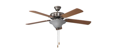 Craftmade - DCF52BNK5C1 - 52" Ceiling Fan with Blades Included - Decorator's Choice - Brushed Polished Nickel