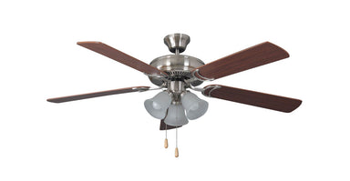 Craftmade - DCF52BNK5C3 - 52" Ceiling Fan with Blades Included - Decorator's Choice - Brushed Polished Nickel