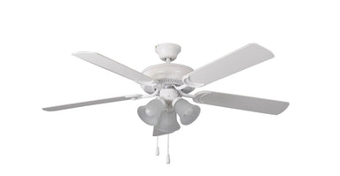 Craftmade - DCF52MWW5C3 - 52" Ceiling Fan with Blades Included - Decorator's Choice - Matte White