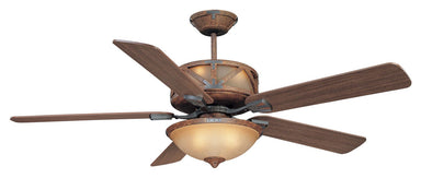 Craftmade - DL60DMI5CRW - 60" Ceiling Fan with Blades Included - Deer Lodge - Dark Mahogany/Iron