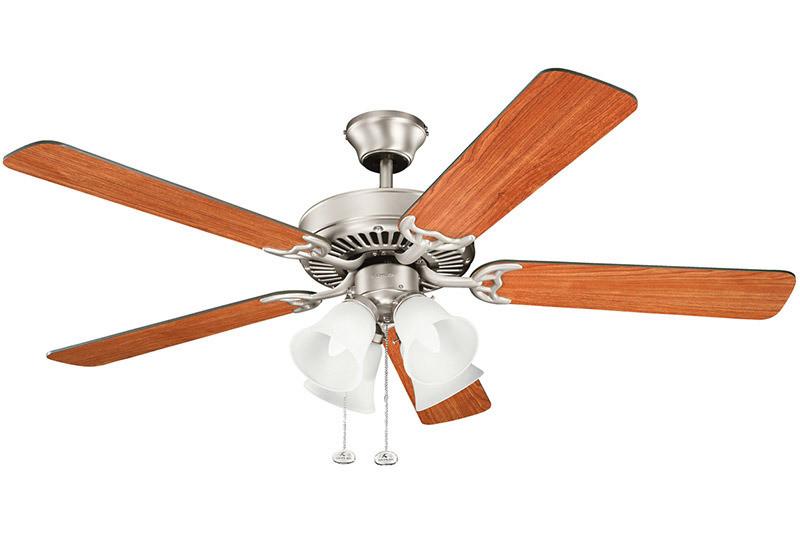 Kichler - 402NI7 - 52``Ceiling Fan - Basics - Brushed Nickel