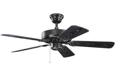 Kichler - 414SBK - 42``Ceiling Fan - Basics - Satin Black