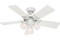 Hunter 51010 42" Southern Breeze in White