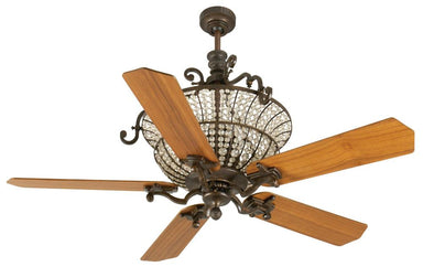 Craftmade - CR52PR - 52" Ceiling Fan - Blades Sold Separately - Cortana - Peruvian Bronze