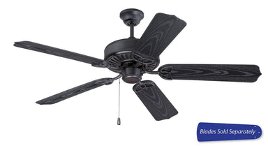 Craftmade - OPXL52FB - 52" Ceiling Fan - Blades Sold Separately - Outdoor Patio Fan - Flat Black