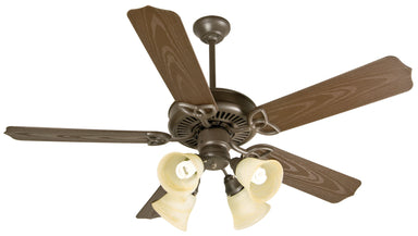 Craftmade - K10430 - 52" Ceiling Fan Motor with Blades Included - Outdoor Patio Fan - Brown