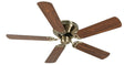 Craftmade - K10998 - 52" Ceiling Fan Motor with Blades Included - Pro Contemporary Flushmount - Antique Brass