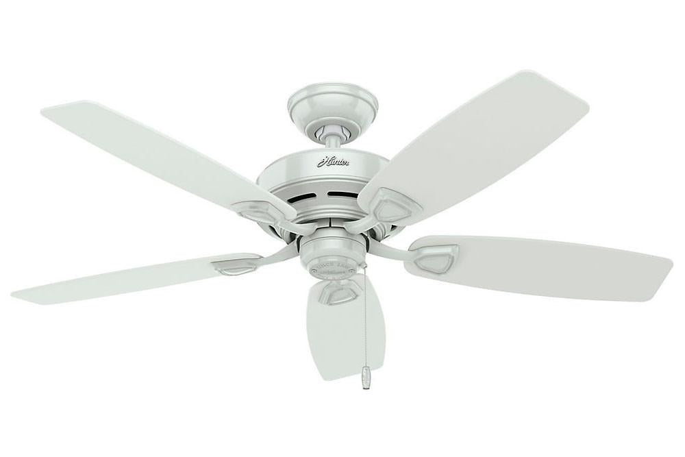 Hunter Sea Wind Collection - 48" Ceiling Fan in White- ETL Damp