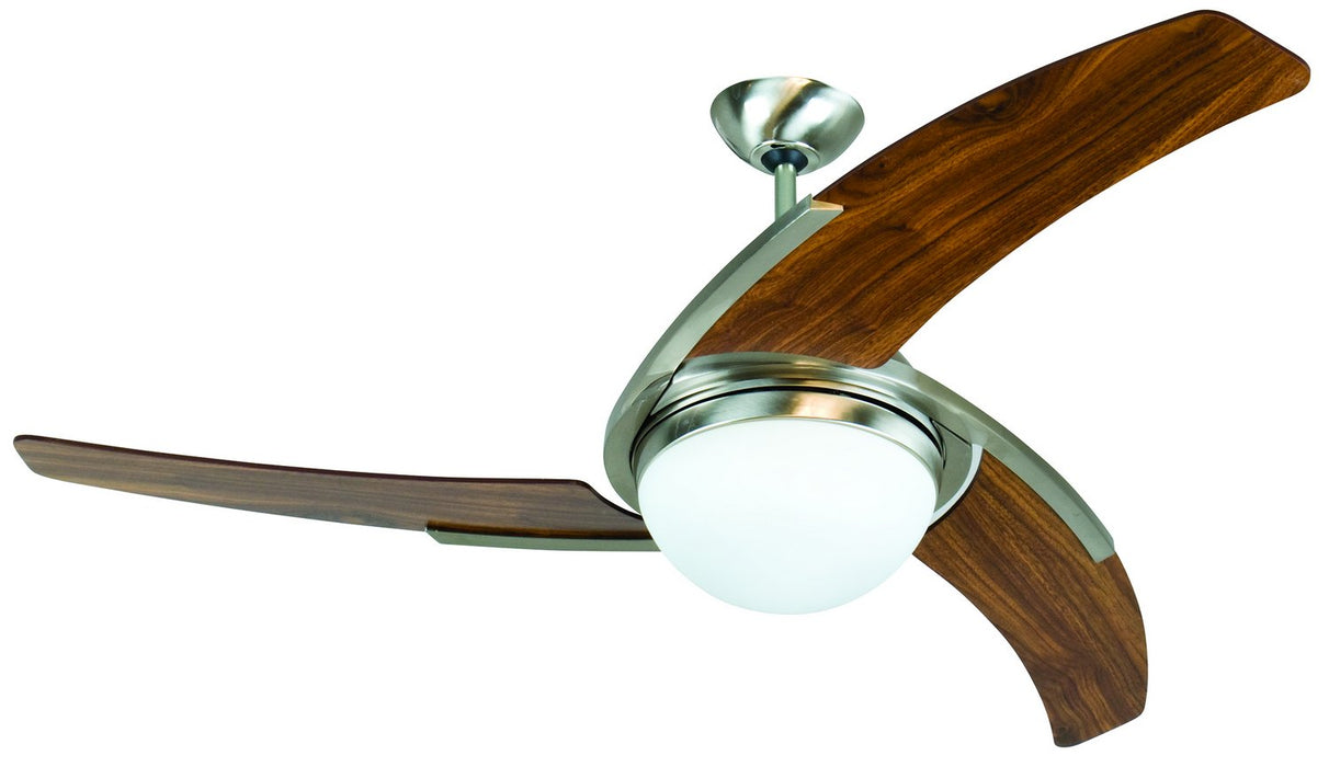 Craftmade JU54BNKW3-LED 54" Ceiling Fan with Blades Included - Juna in Stainless Steel