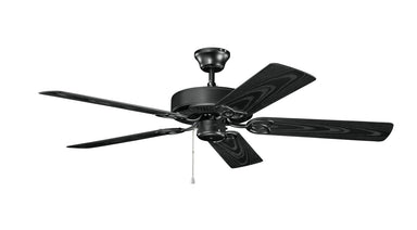 Kichler - 401SBK - 52``Ceiling Fan - Basics - Satin Black