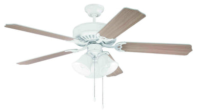 Craftmade - C205W - 52" Ceiling Fan - Blades Sold Separately - Pro Builder 205 - White