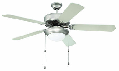 Craftmade - C209BN - 52" Ceiling Fan - Blades Sold Separately - Pro Builder 209 - Brushed Satin Nickel