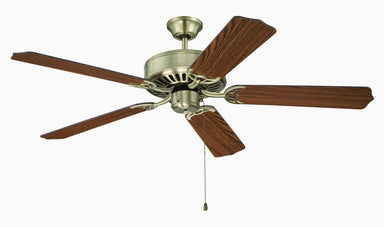 Craftmade - C52AB - 52" Ceiling Fan - Blades Sold Separately - Pro Builder - Antique Brass