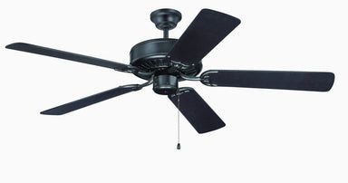 Craftmade - C52FB - 52" Ceiling Fan - Blades Sold Separately - Pro Builder - Flat Black