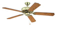 Craftmade - C52PB - 52" Ceiling Fan - Blades Sold Separately - Pro Builder - Polished Brass