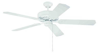 Craftmade - C52W - 52" Ceiling Fan - Blades Sold Separately - Pro Builder - White