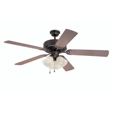 Craftmade - E206AG - 52" Ceiling Fan - Blades Sold Separately - Pro Builder 206 - Aged Bronze Textured