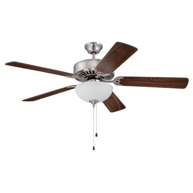 Craftmade - E207BNK - 52" Ceiling Fan - Blades Sold Separately - Pro Builder 207 - Brushed Polished Nickel