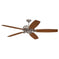 Craftmade - PAT64BNK5 - 64" Ceiling Fan with Blades Included - Patterson - Brushed Polished Nickel