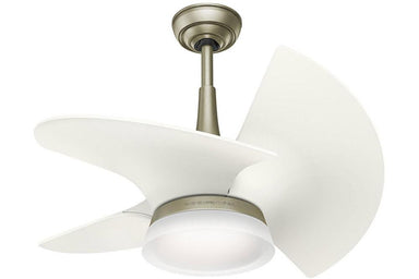 Casablanca Orchid - 30" Ceiling Fan in Pewter Revival / Architectural White - 4 speed wall control included
