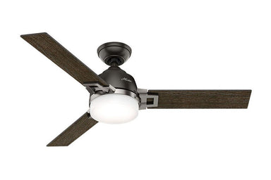 Hunter Leoni - 48" Ceiling Fan in Noble Bronze + Brushed Nickel