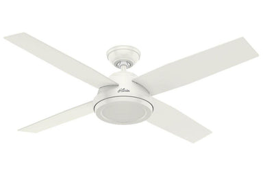 Hunter Dempsey Collection - 52" Ceiling Fan in Fresh White No Light Kit