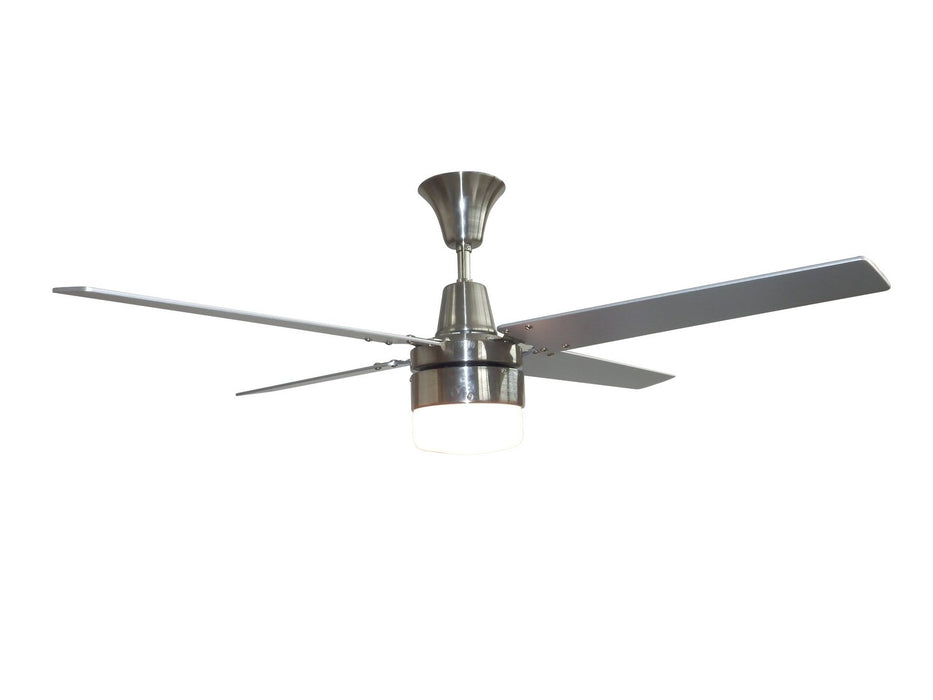 Craftmade CON48BNK4C1 48" Ceiling Fan with Blades Included - Wakefield in Brushed Chrome