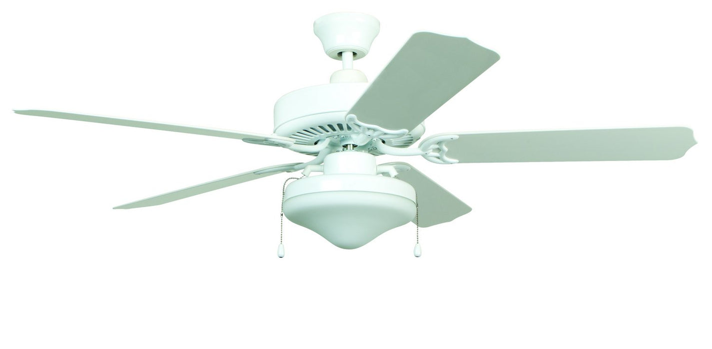 Craftmade END52WW5C 52" Ceiling Fan with Blades Included - All-Weather in White