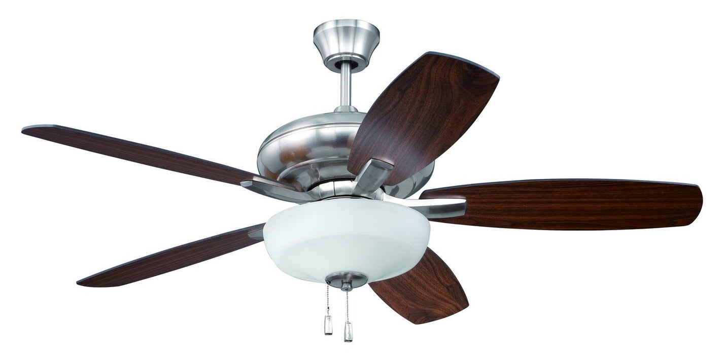 Craftmade Forza FZA52BNK5C1 52" Ceiling Fan with Blades Included in Brushed Polished Nickel