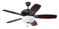 Craftmade Forza FZA52ESP5C1 52" Ceiling Fan with Blades Included in Espresso